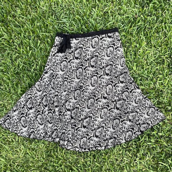 Arielle Tyler black and white midi skirt - Picture 1 of 6